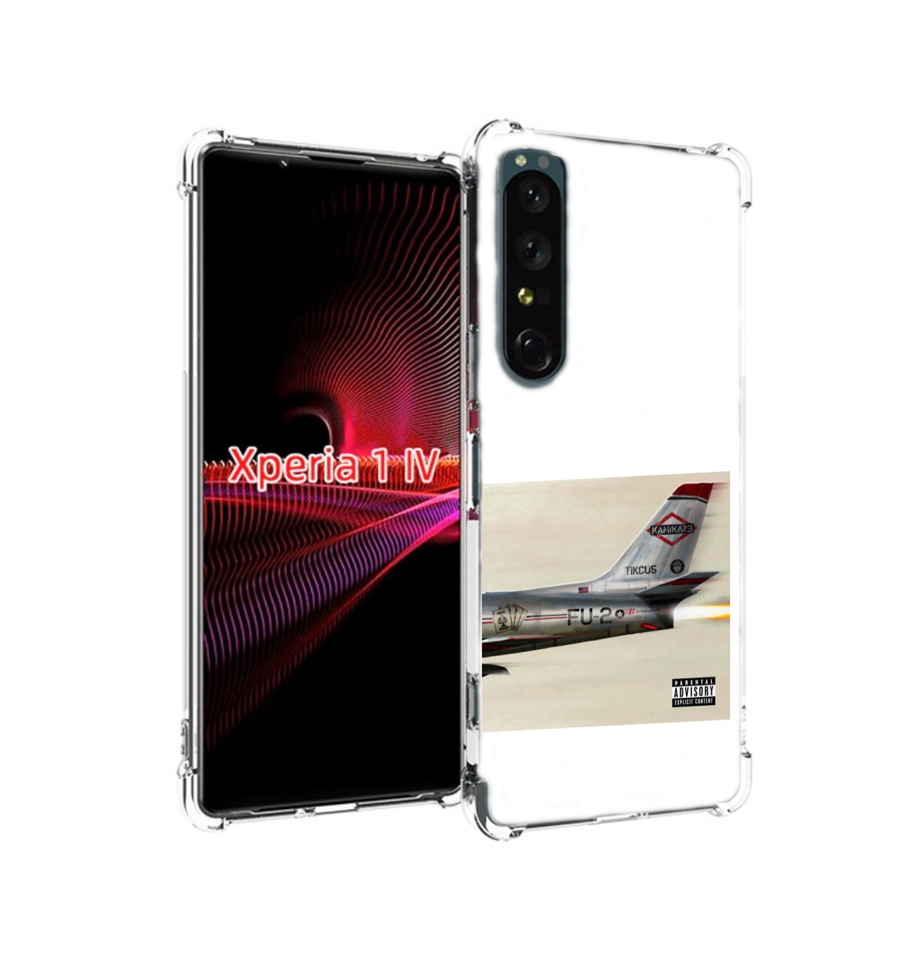 

Чехол накладка MyPads KAMIKAZE Eminem для Sony Xperia 1 IV, Прозрачный, Tocco