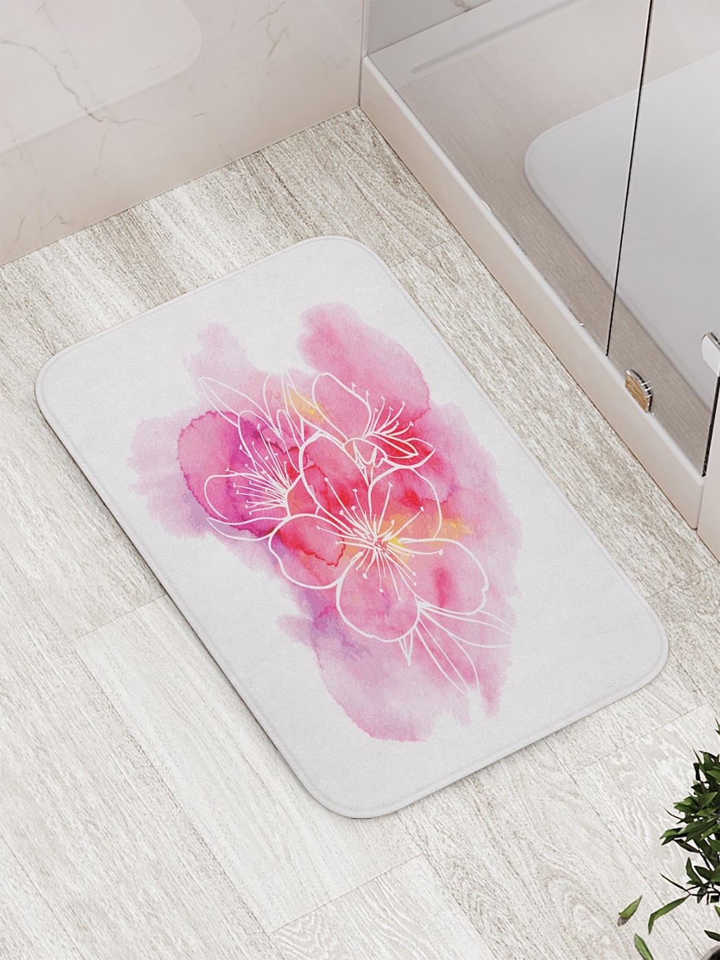 

Коврик противоскользящий для ванной, сауны, бассейна, 77х52 см bath_80038 JoyArty