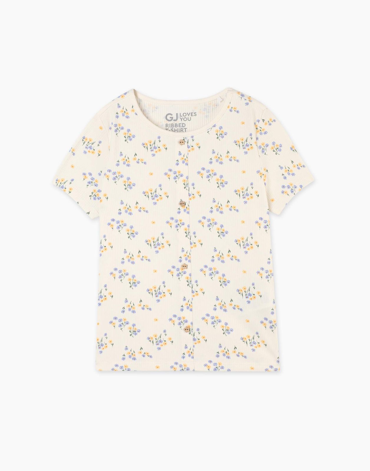 

Футболка для девочки Gloria Jeans GKT022834 молочный 6-8л/128, Бежевый, GKT022834