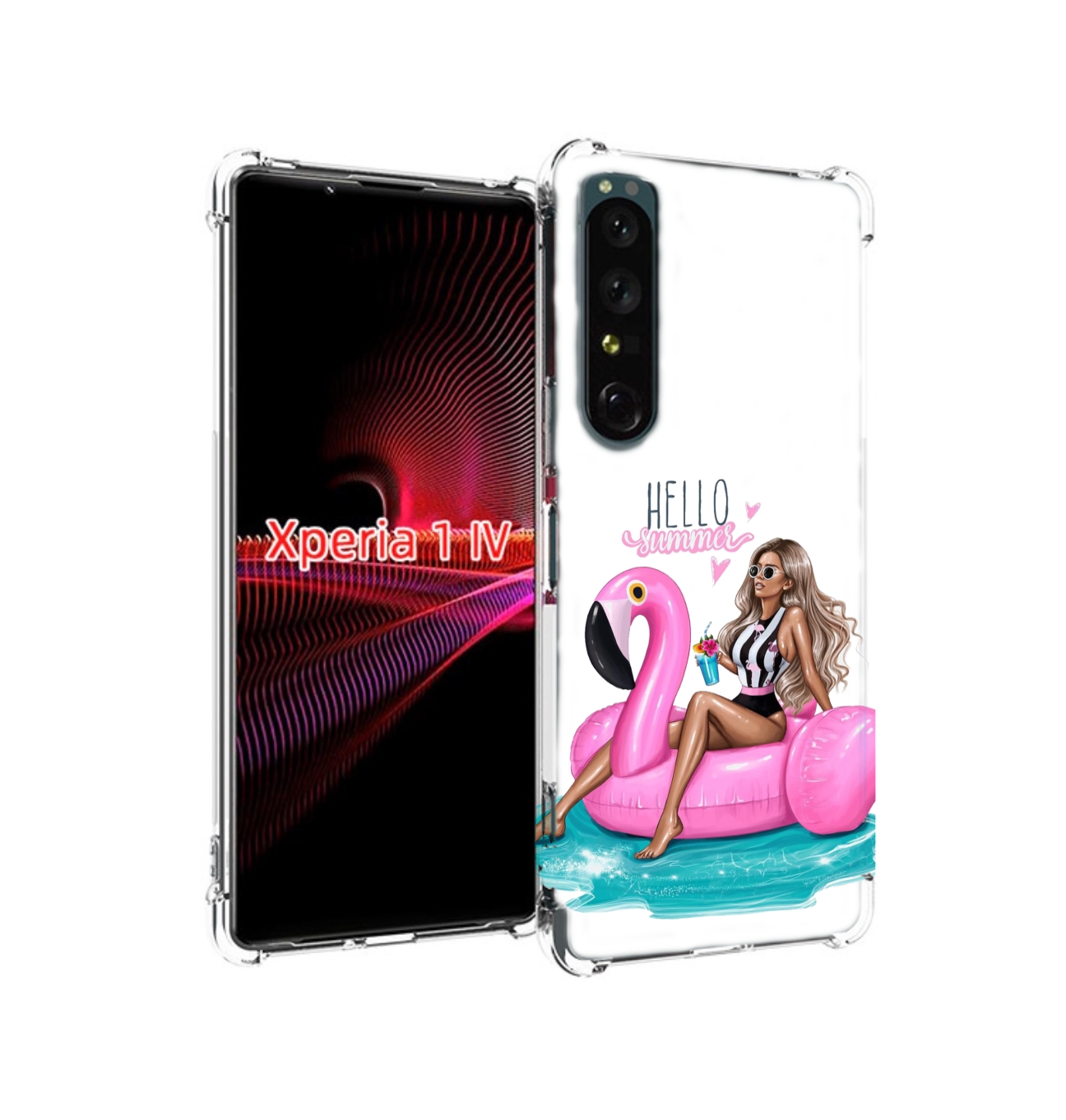 

Чехол накладка MyPads Hello-summer для Sony Xperia 1 IV, Прозрачный, Tocco