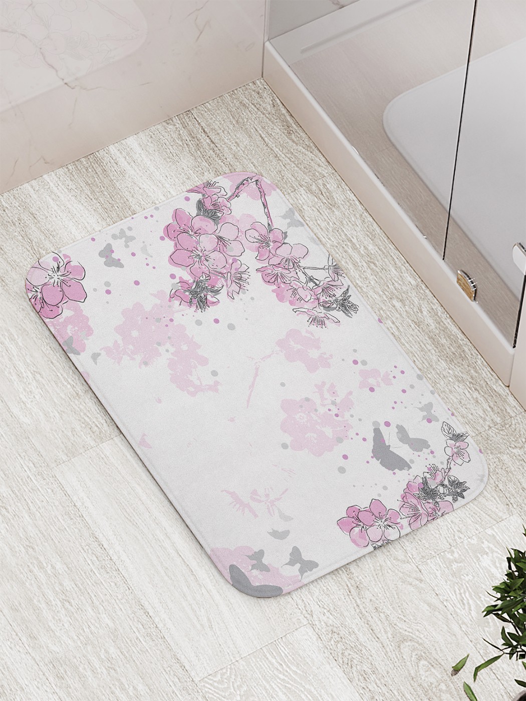 

Коврик противоскользящий для ванной, сауны, бассейна, 77х52 см bath_80032 JoyArty