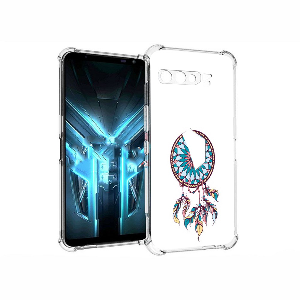 

Чехол MyPads Tocco для Asus ROG Phone 3 ловец снов синий, Прозрачный, Tocco