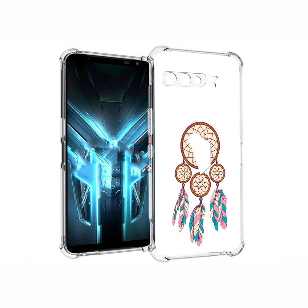 

Чехол MyPads Tocco для Asus ROG Phone 3 ловец снов бежевый, Прозрачный, Tocco