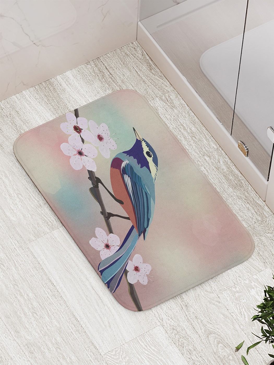 

Коврик противоскользящий для ванной, сауны, бассейна, 77х52 см bath_80029 JoyArty