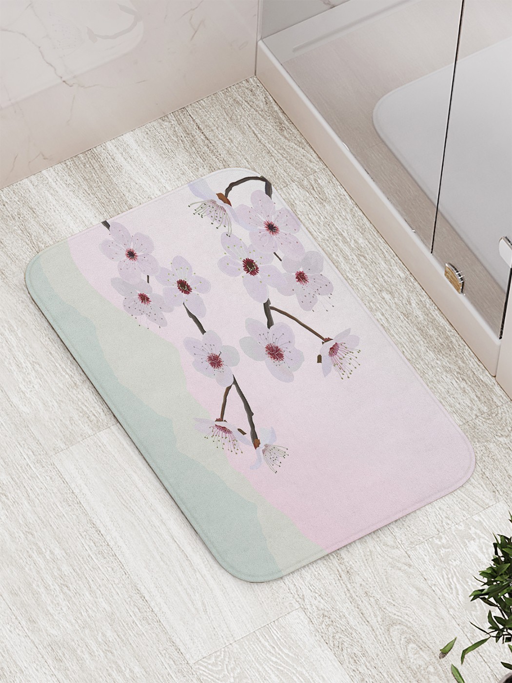 

Коврик противоскользящий для ванной, сауны, бассейна, 77х52 см bath_80028 JoyArty
