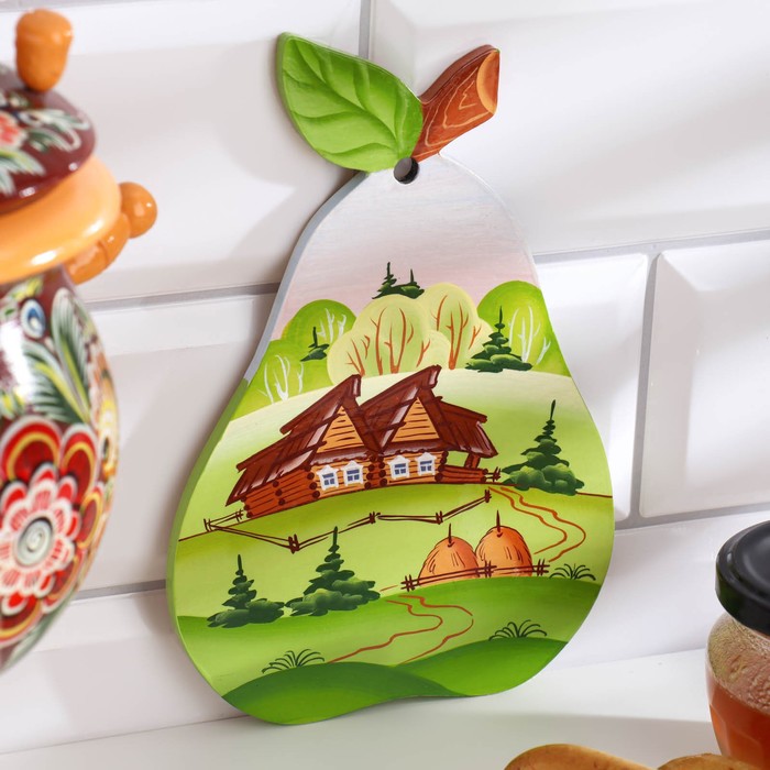 

Доска разделочная "Груша",12,5х18,5 см