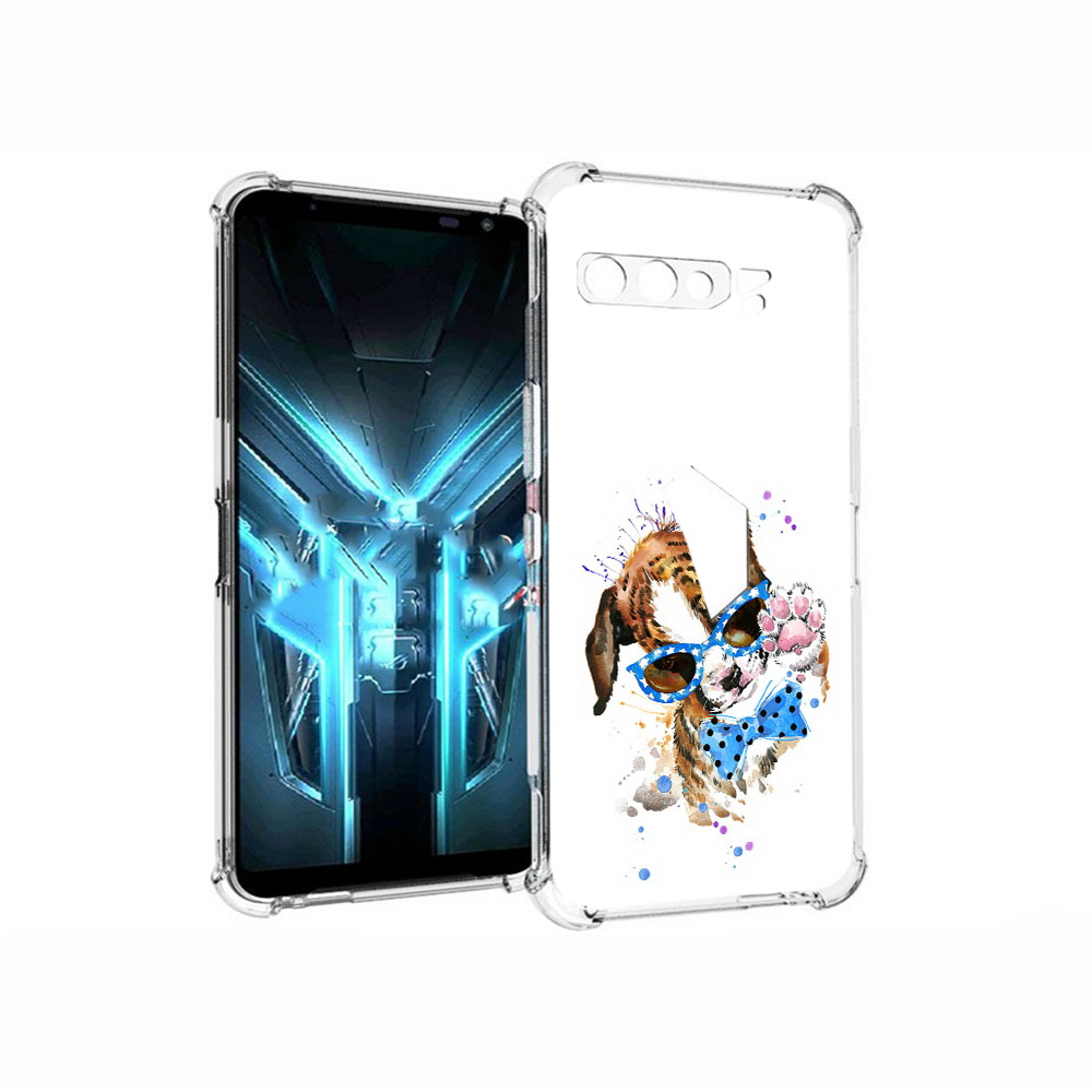 

Чехол MyPads Tocco для Asus ROG Phone 3 лапочка, Прозрачный, Tocco