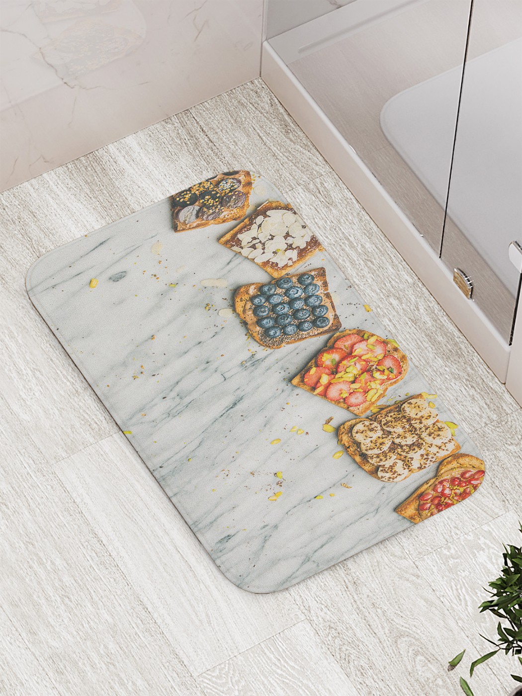 

Коврик противоскользящий для ванной, сауны, бассейна, 77х52 см bath_80023 JoyArty
