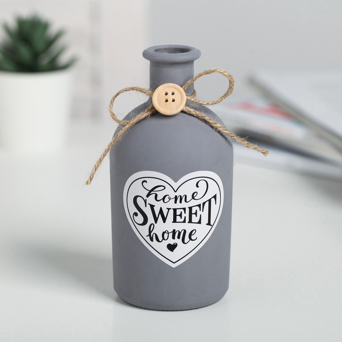 

Ваза стеклянная Sweet home, цвет серый