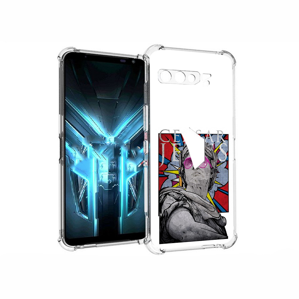 

Чехол MyPads Tocco для Asus ROG Phone 3 крутая статуя свободы, Прозрачный, Tocco