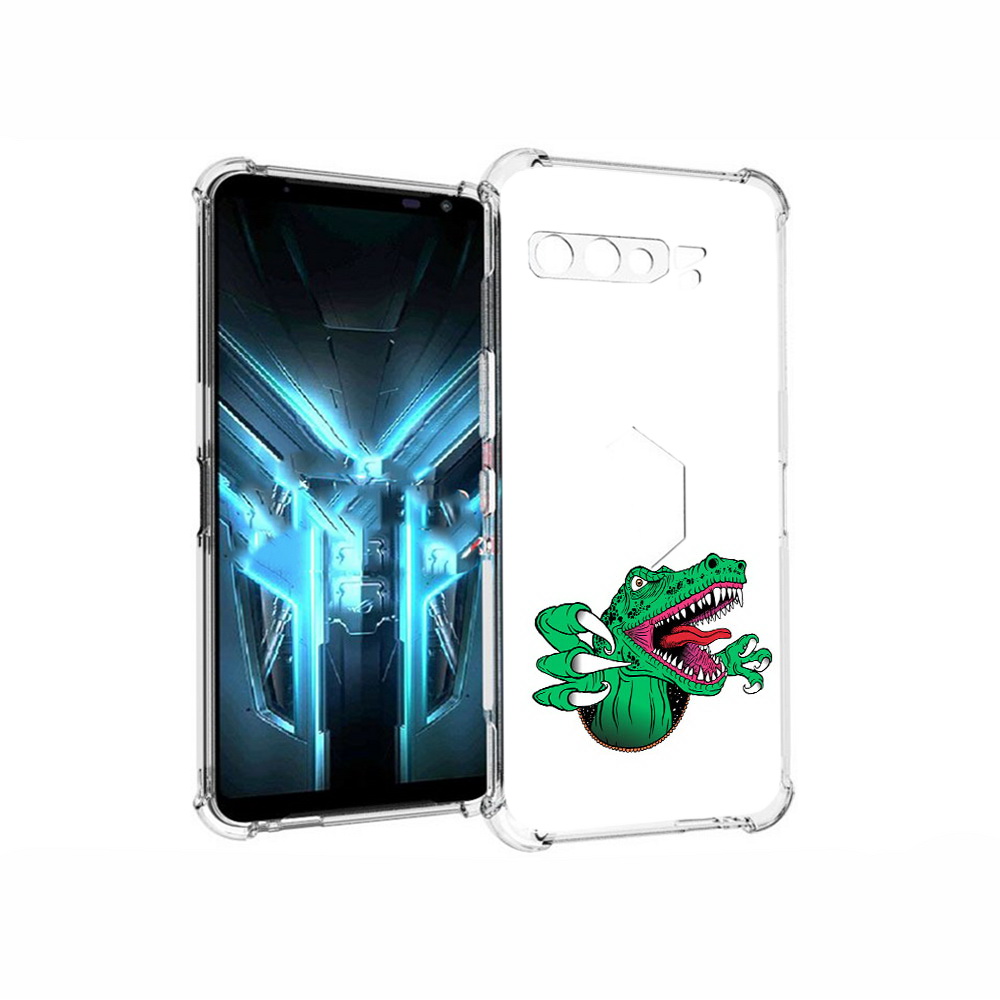 

Чехол MyPads Tocco для Asus ROG Phone 3 крокодил, Прозрачный, Tocco