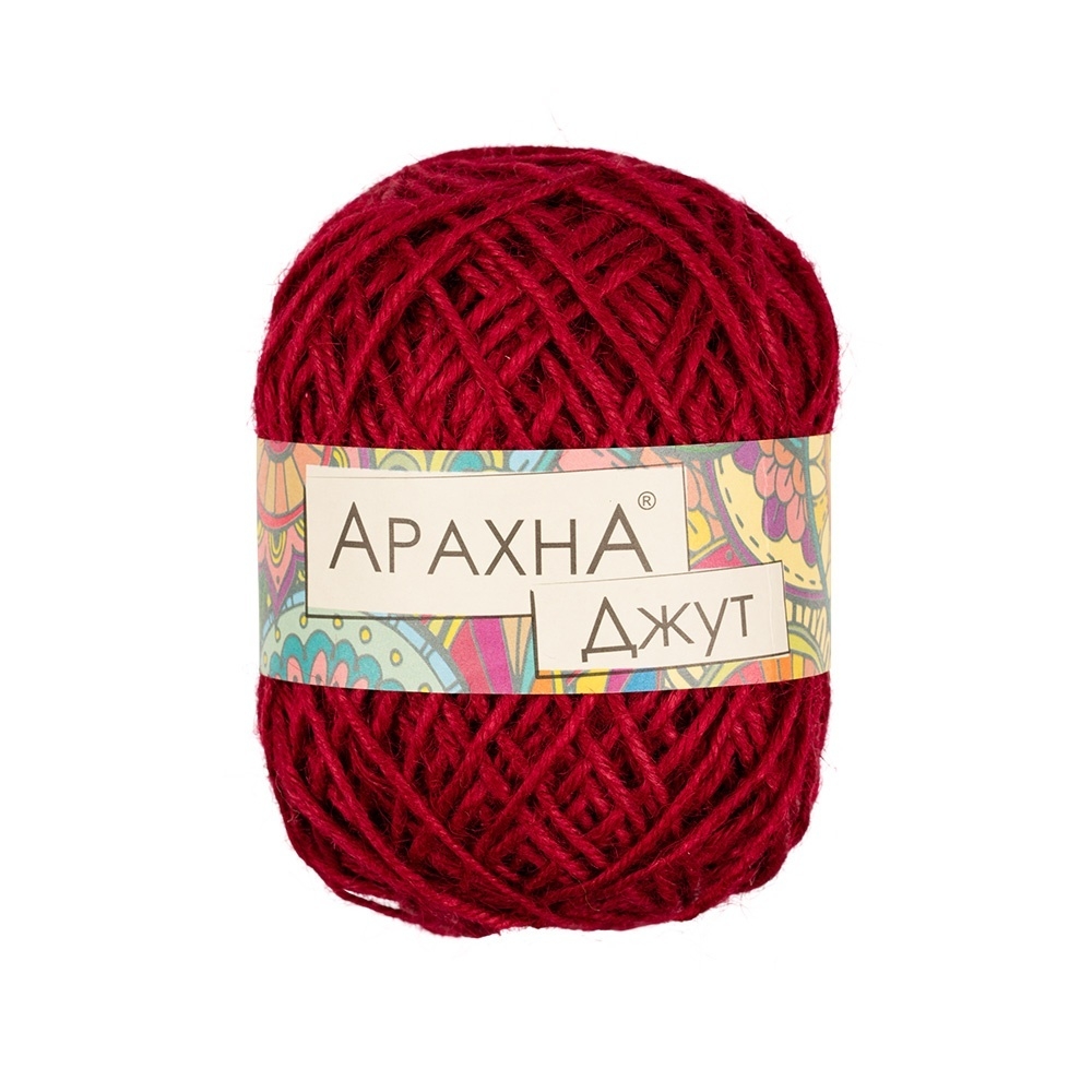 фото Пряжа arachna jute №015 красный