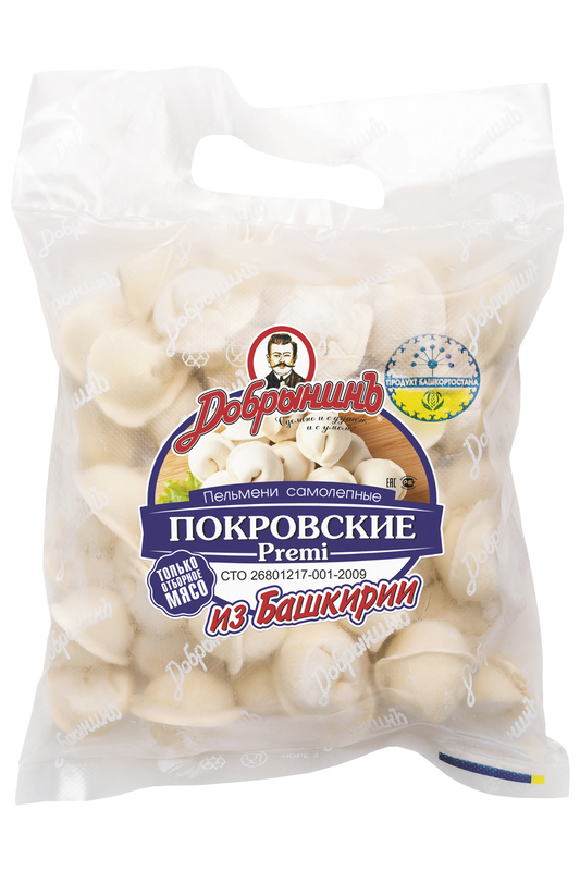 

Пельмени Добрынин Покровские Premi, 800 г