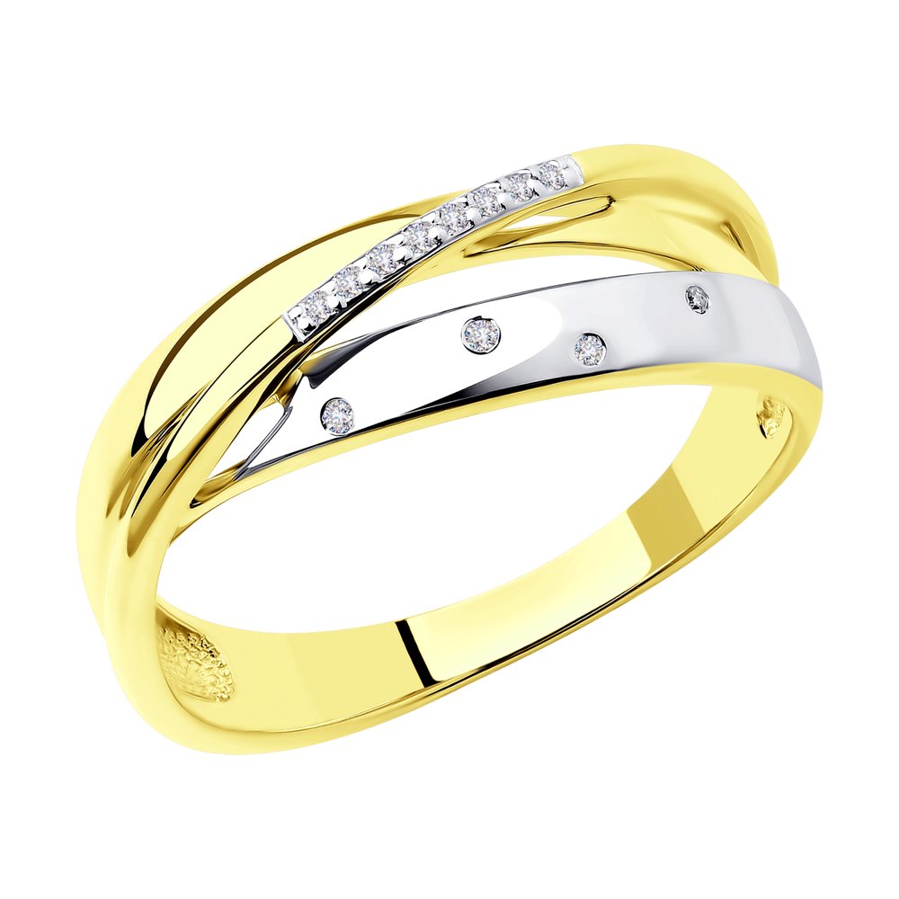 

Кольцо из золота р.  SOKOLOV Diamonds 1011615-2, бриллиант, 1011615-2