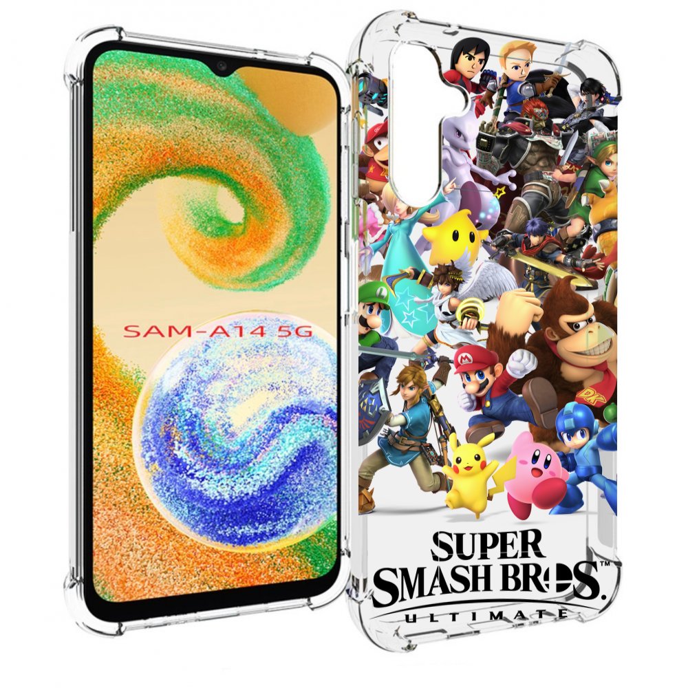 

Чехол Mypads Super Smash Bros Для Samsung Galaxy A14 5G, Прозрачный, Tocco
