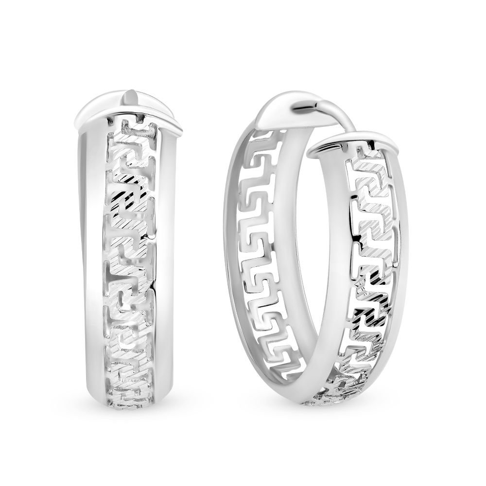 

Серьги из серебра без вставки 585Gold 702006265, 702006265