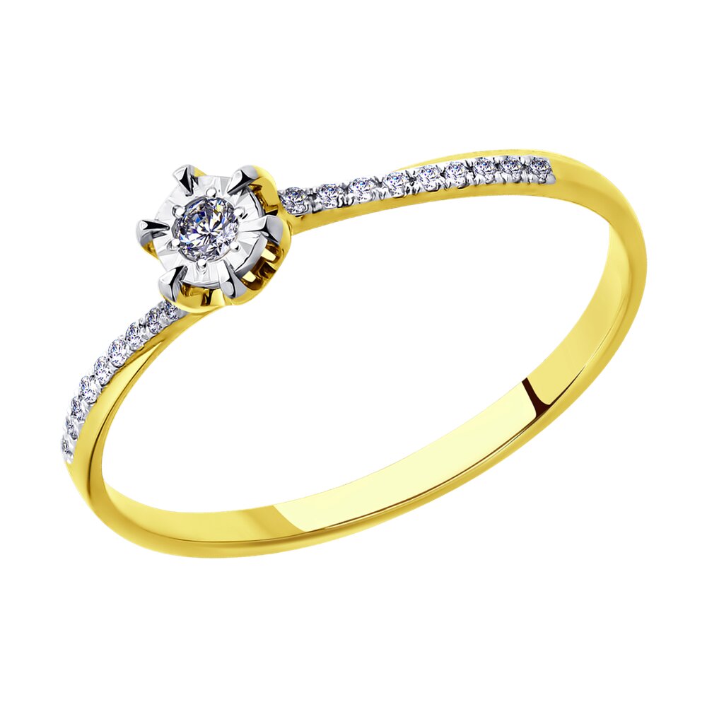 

Кольцо помолвочное из золота с бриллиантом р. 17,5 SOKOLOV Diamonds 1011408-2, 1011408-2