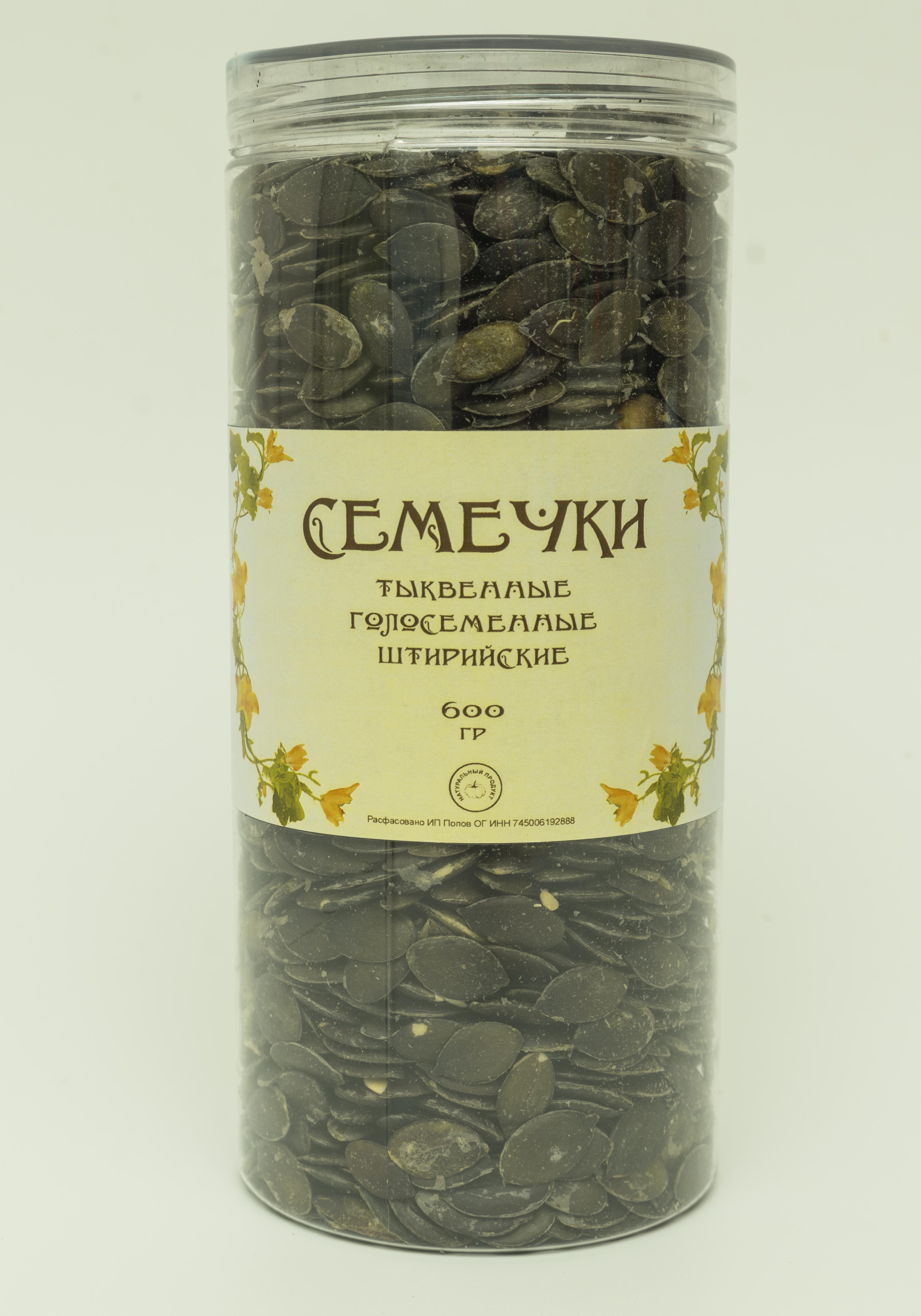 

Семечки тыквы штирийской, Мануфактура поповыхЪ, сырые, 600 г