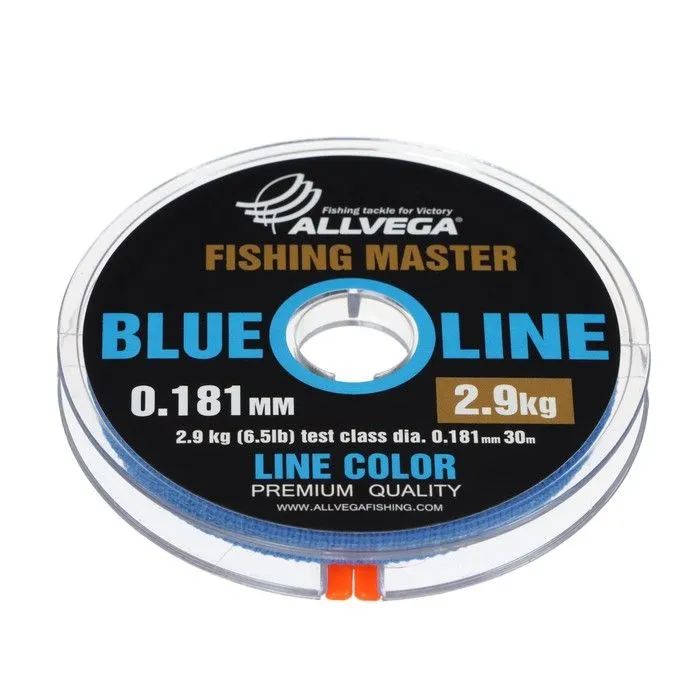 

Леска монофильная Allvega Fishing Master 30 м, 0,181 мм 2,9 кг, голубая, Голубой