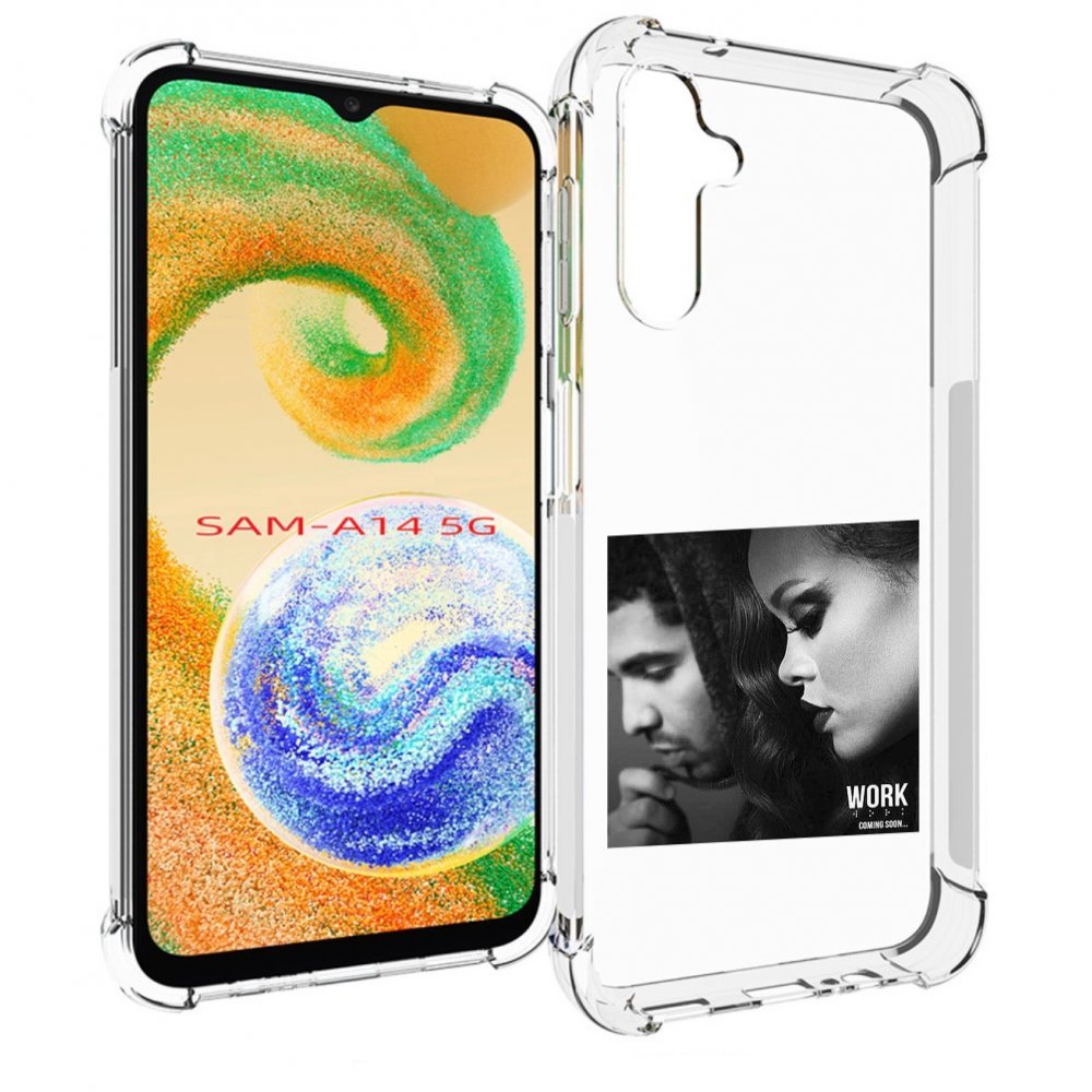 

Чехол Mypads Rihanna Feat Для Samsung Galaxy A14 5G, Прозрачный, Tocco