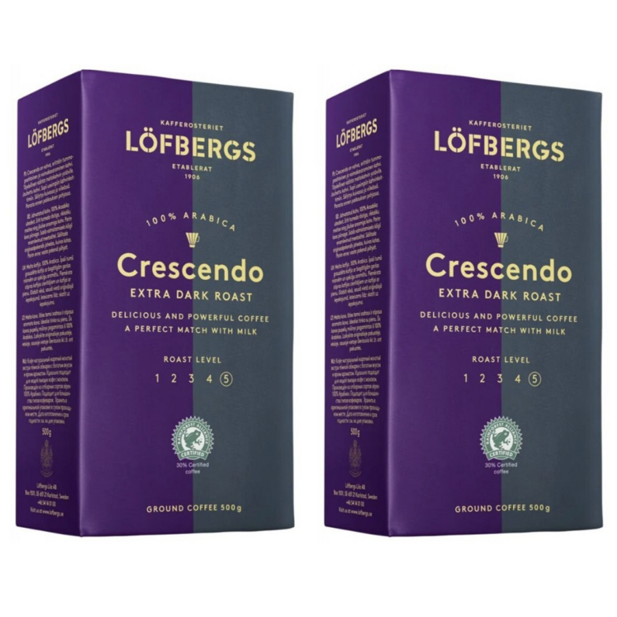 Кофе молотый Lofbergs Crescendo Hela, 500 х 2 шт