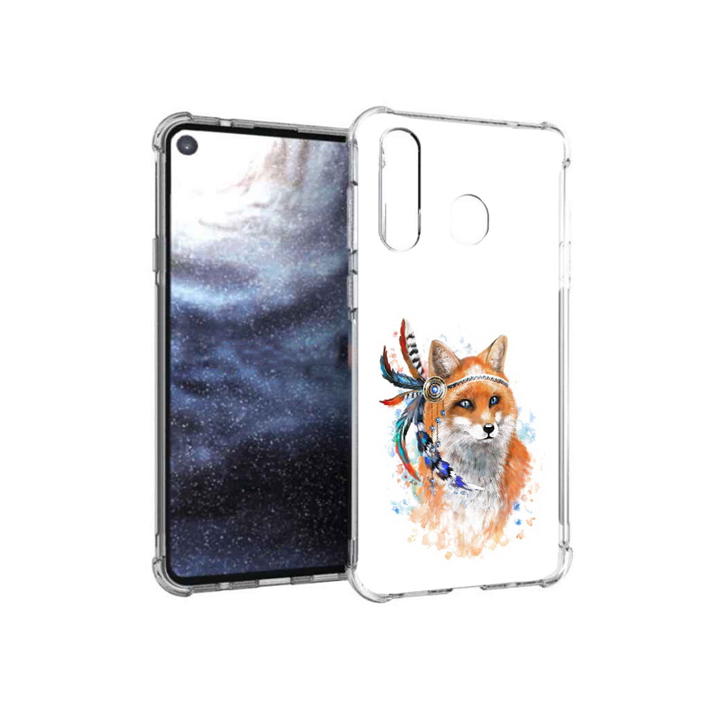 

Чехол MyPads Tocco для Samsung Galaxy A8s инду лиса (PT124633.501.377), Прозрачный, Tocco