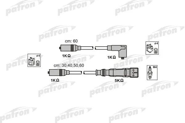 PATRON Комплект проводов зажигания PATRON PSCI1000