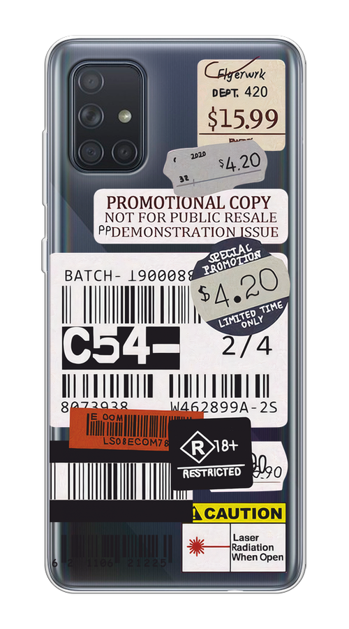

Чехол на Samsung Galaxy A71 4G "Flight to Paris", Серый;бежевый, 29050-1
