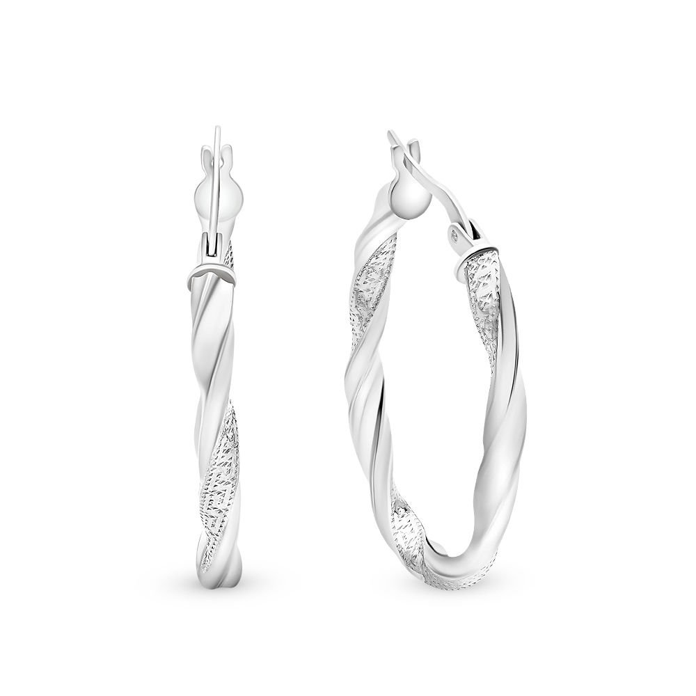 

Серьги из серебра без вставки 585Gold 702005295, 702005295