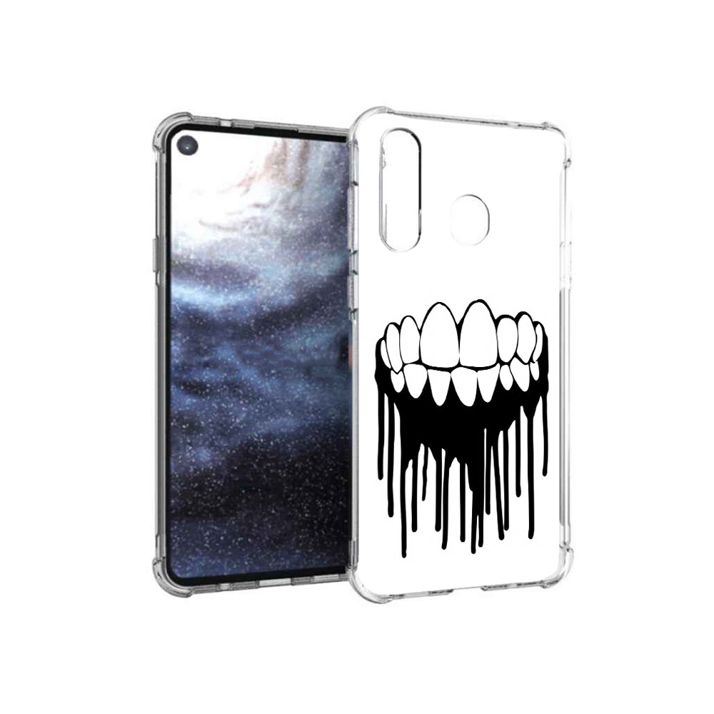 

Чехол MyPads Tocco для Samsung Galaxy A8s зубы (PT124633.501.372), Прозрачный, Tocco