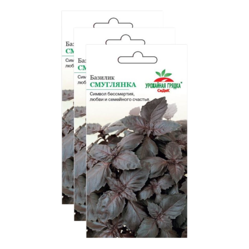

Комплект семян базилик Смуглянка Седек Среднеранние 23-03797 3 упаковки