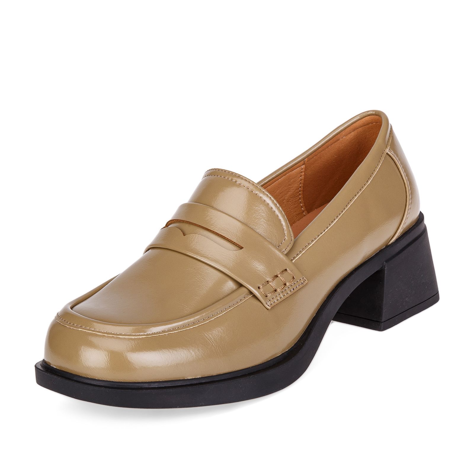 

Лоферы женские INSTREET 77-31WA-705SS хаки 40 RU, 77-31WA-705SS