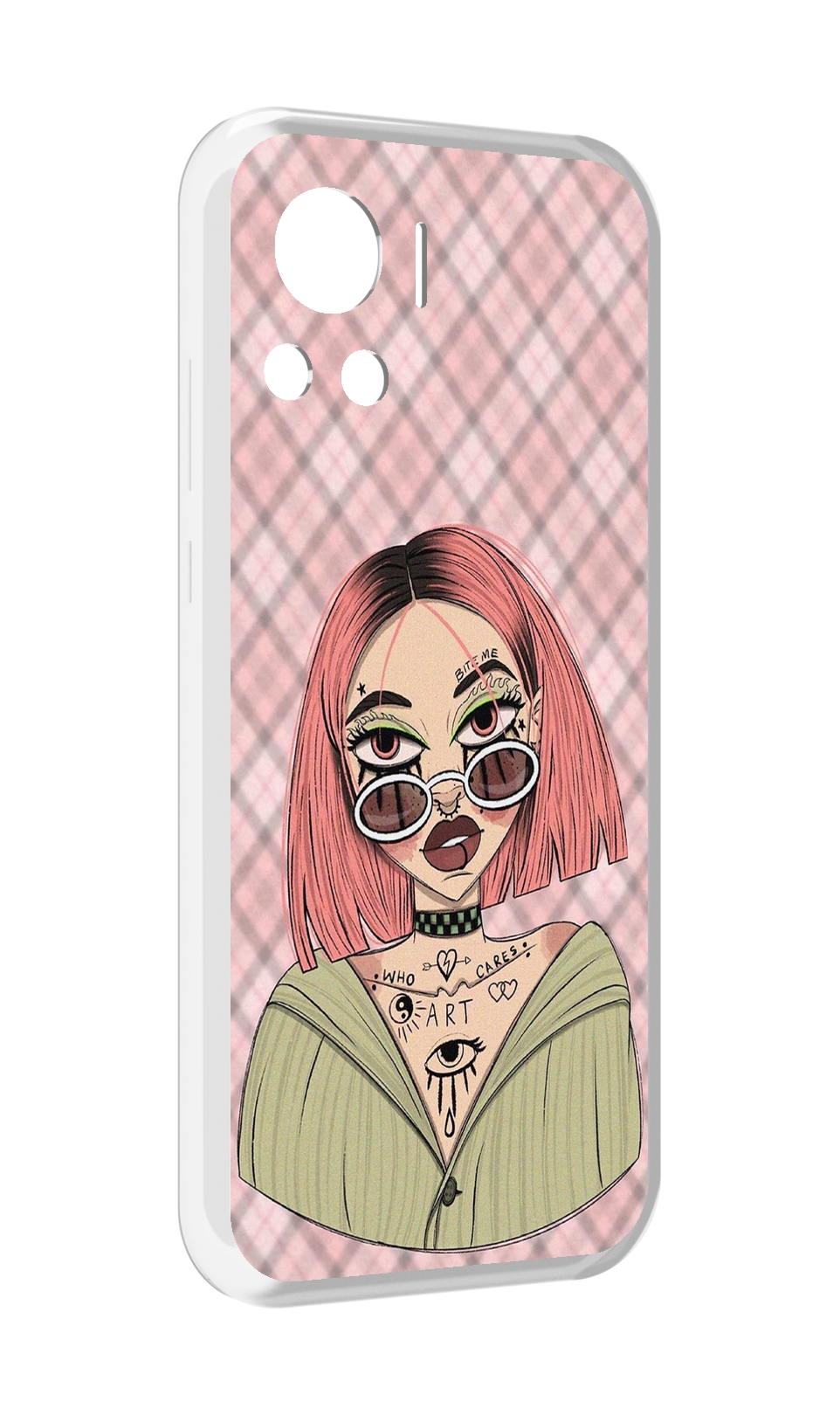 

Чехол MyPads бунтарка-девочка для Motorola Edge 30 Ultra, Прозрачный, Tocco