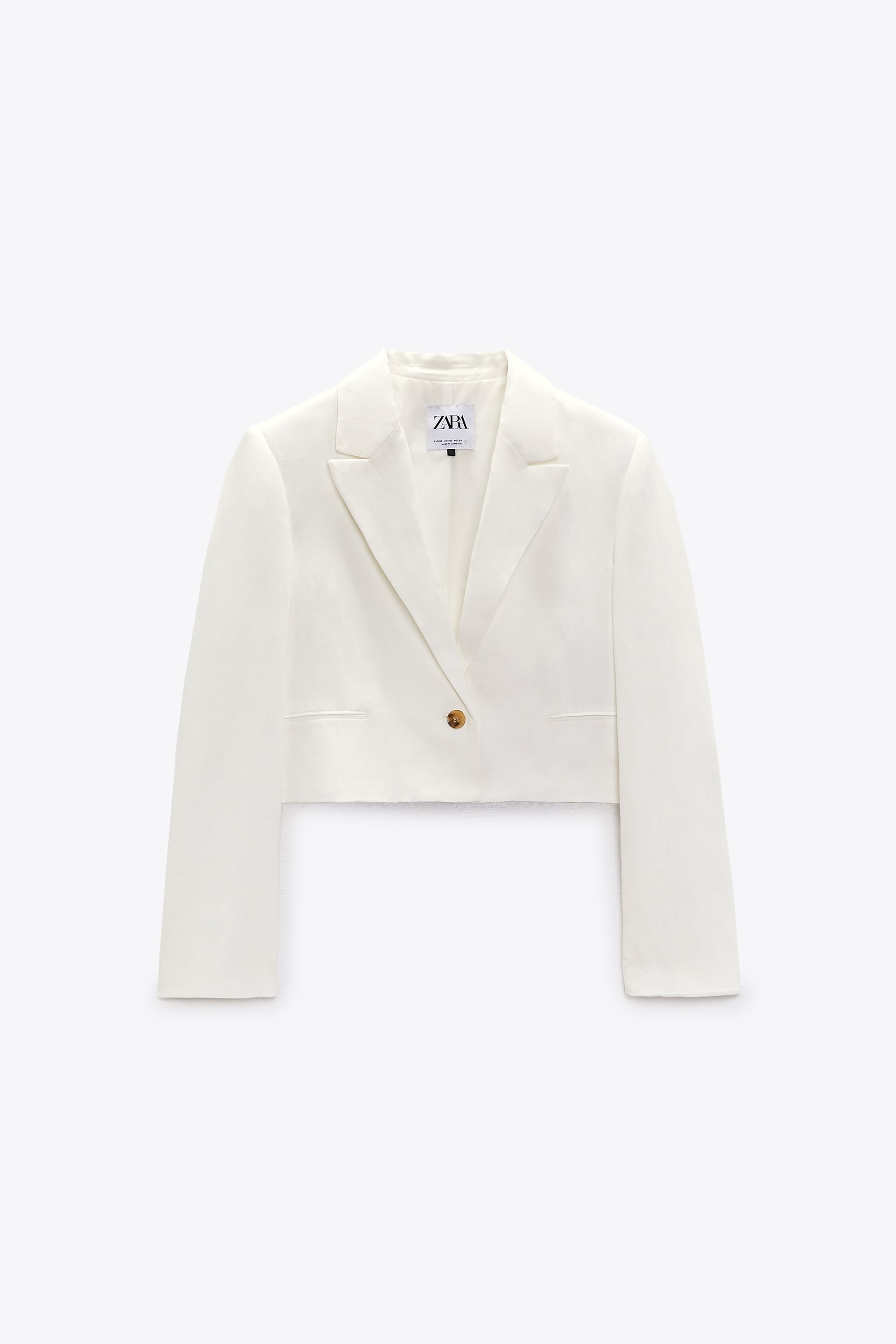 

Жакет женский ZARA 04432825 белый S (доставка из-за рубежа), 04432825
