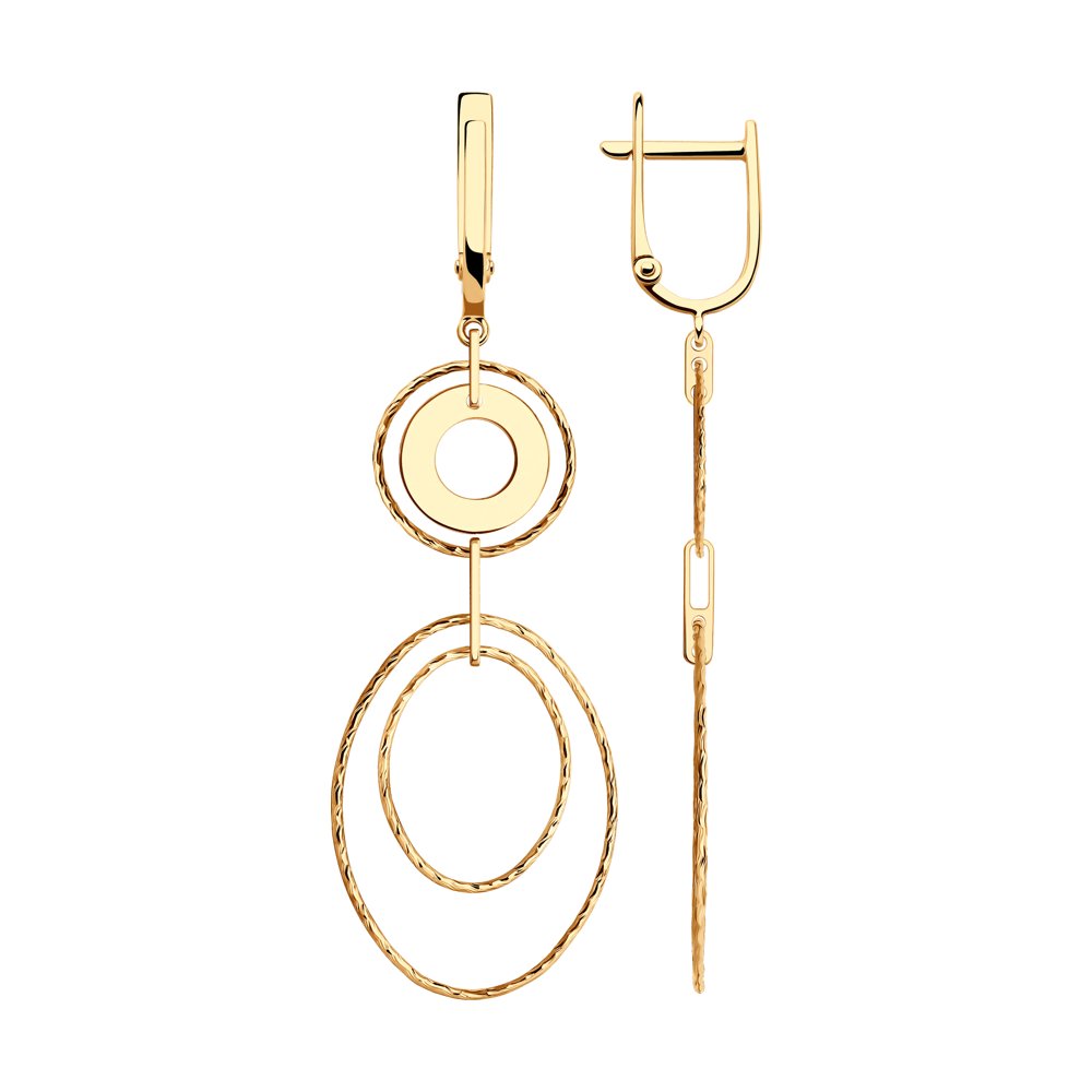 

Серьги подвески из красного золота SOKOLOV 029689, 029689