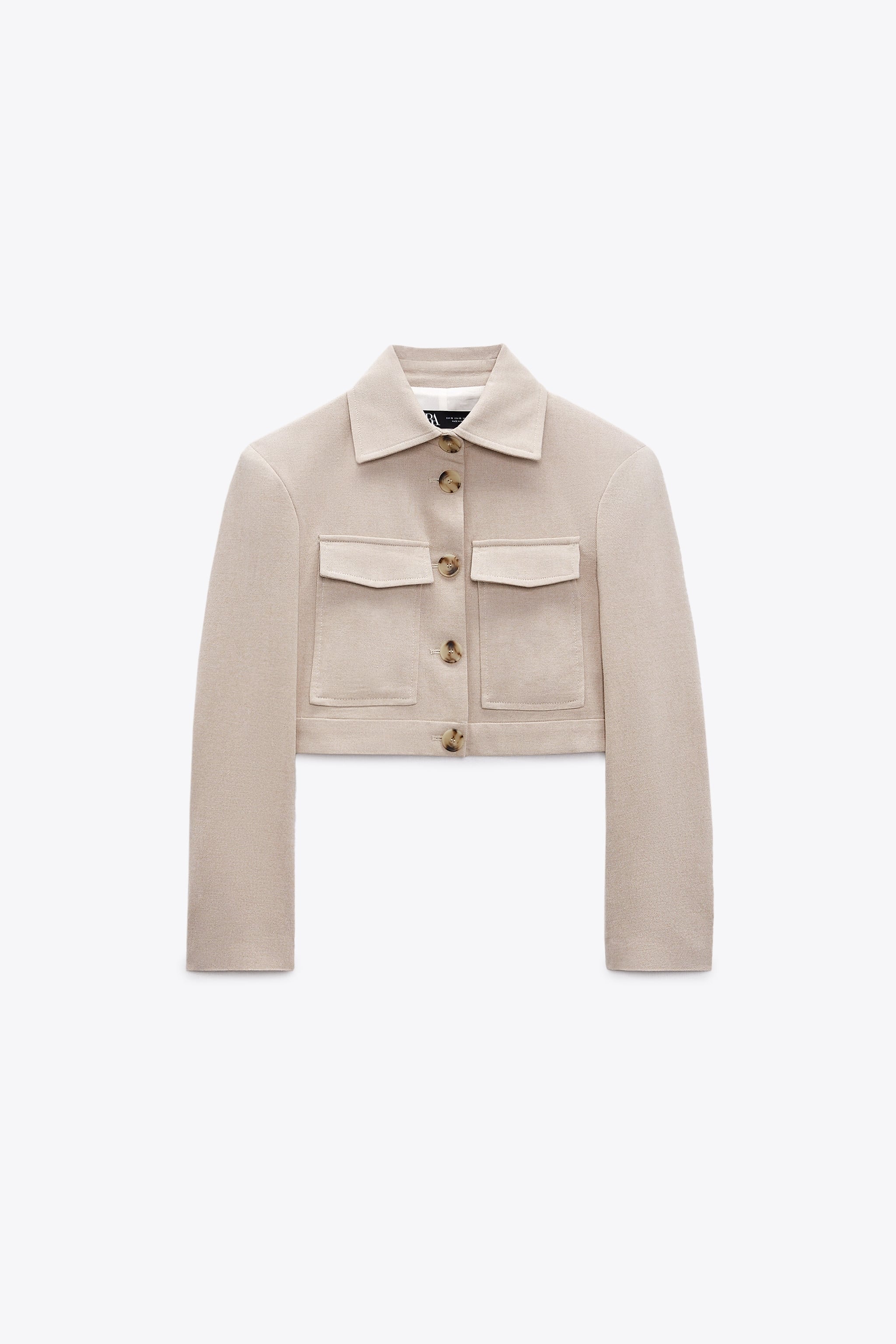 

Жакет женский ZARA 02756127 бежевый XL (доставка из-за рубежа), 02756127