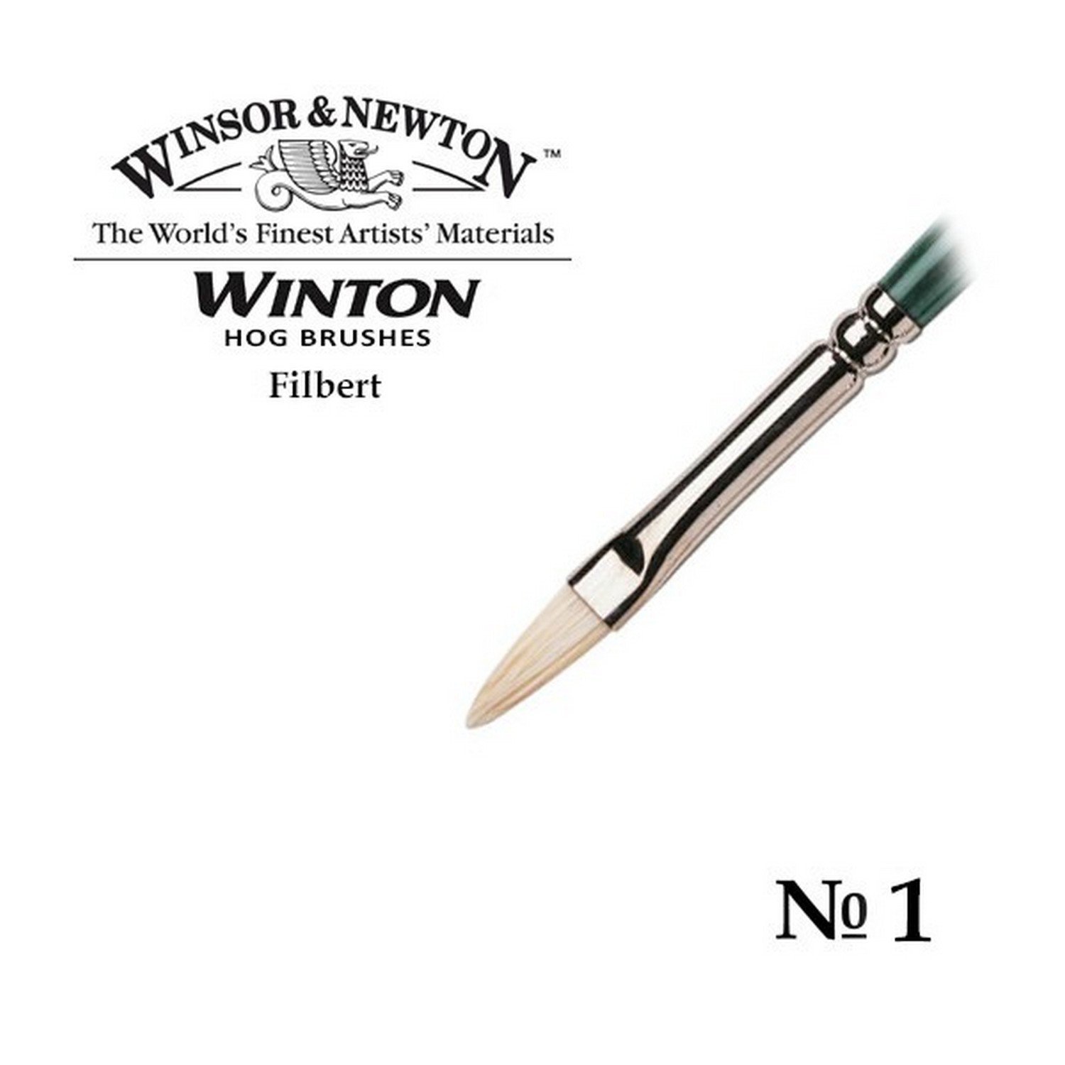 

Кисть W&N Winton для масляных красок, щетина, закругленная, размер №1