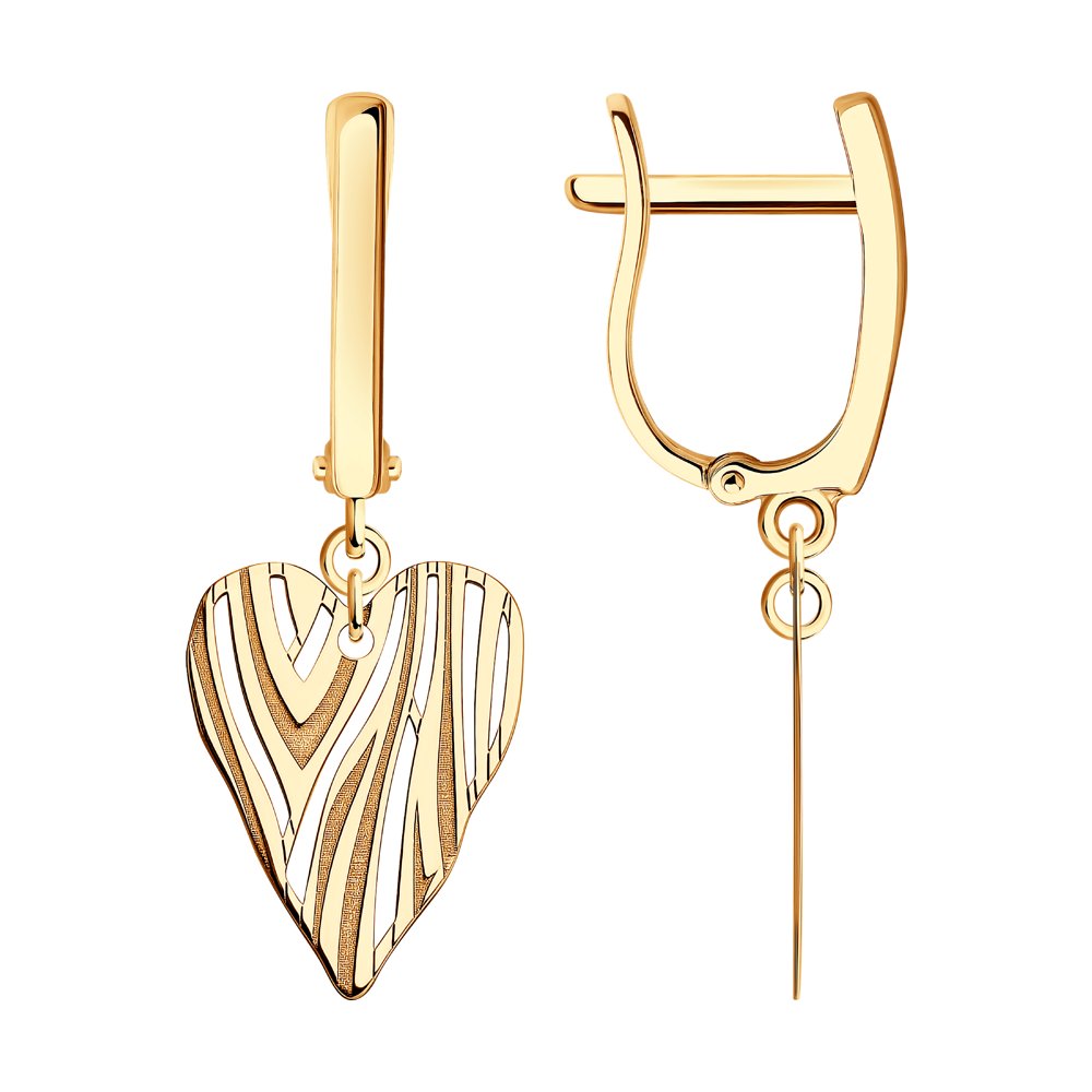 

Серьги подвески из красного золота SOKOLOV 029530, 029530