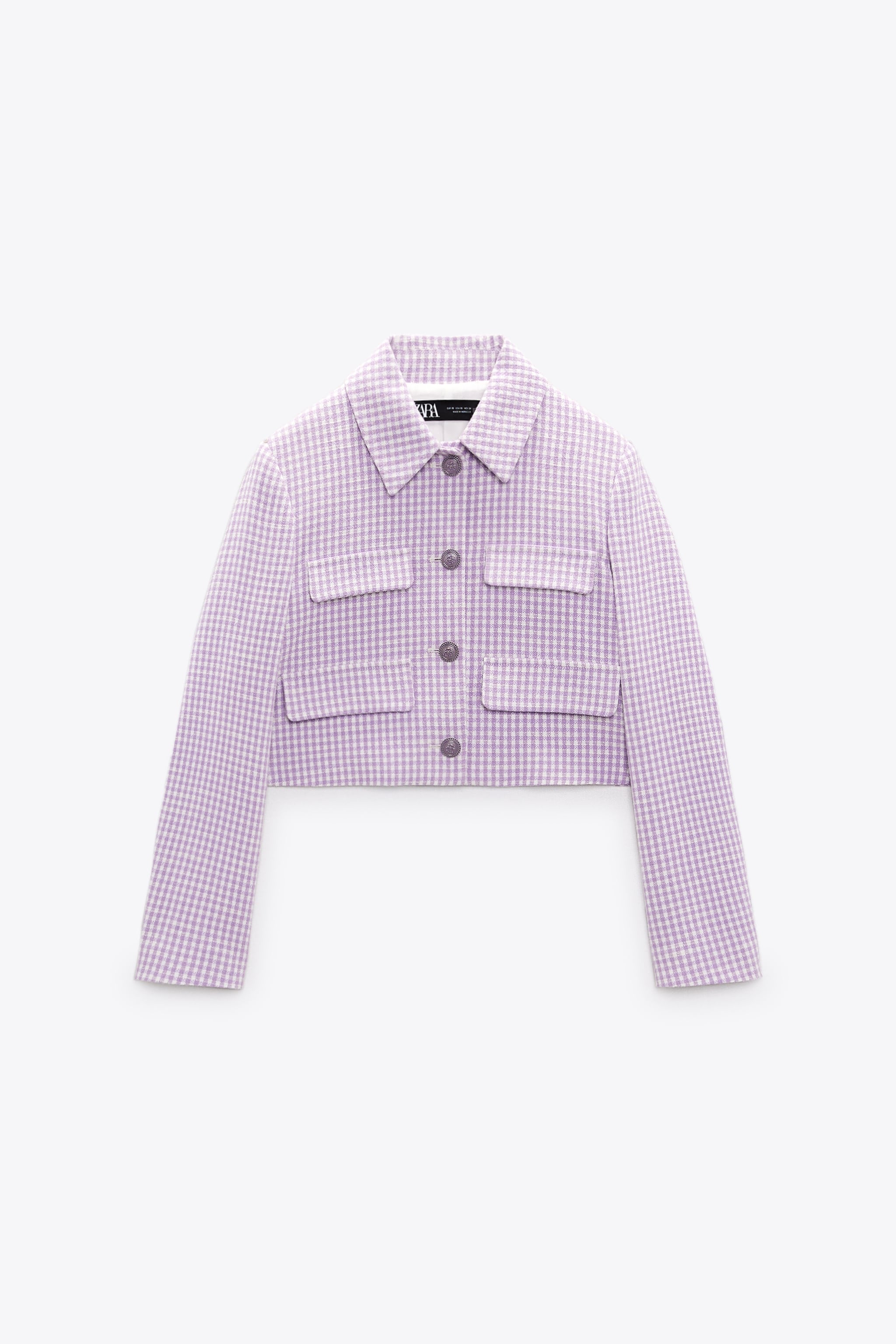 

Жакет женский ZARA 02450105 фиолетовый M (доставка из-за рубежа), 02450105