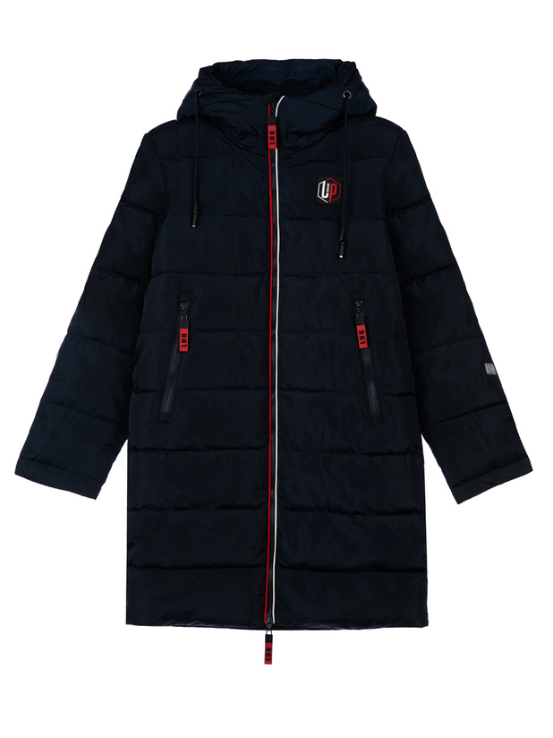 

Пальто детское PlayToday 22217066, тёмно-синий, р. 146, 22217066