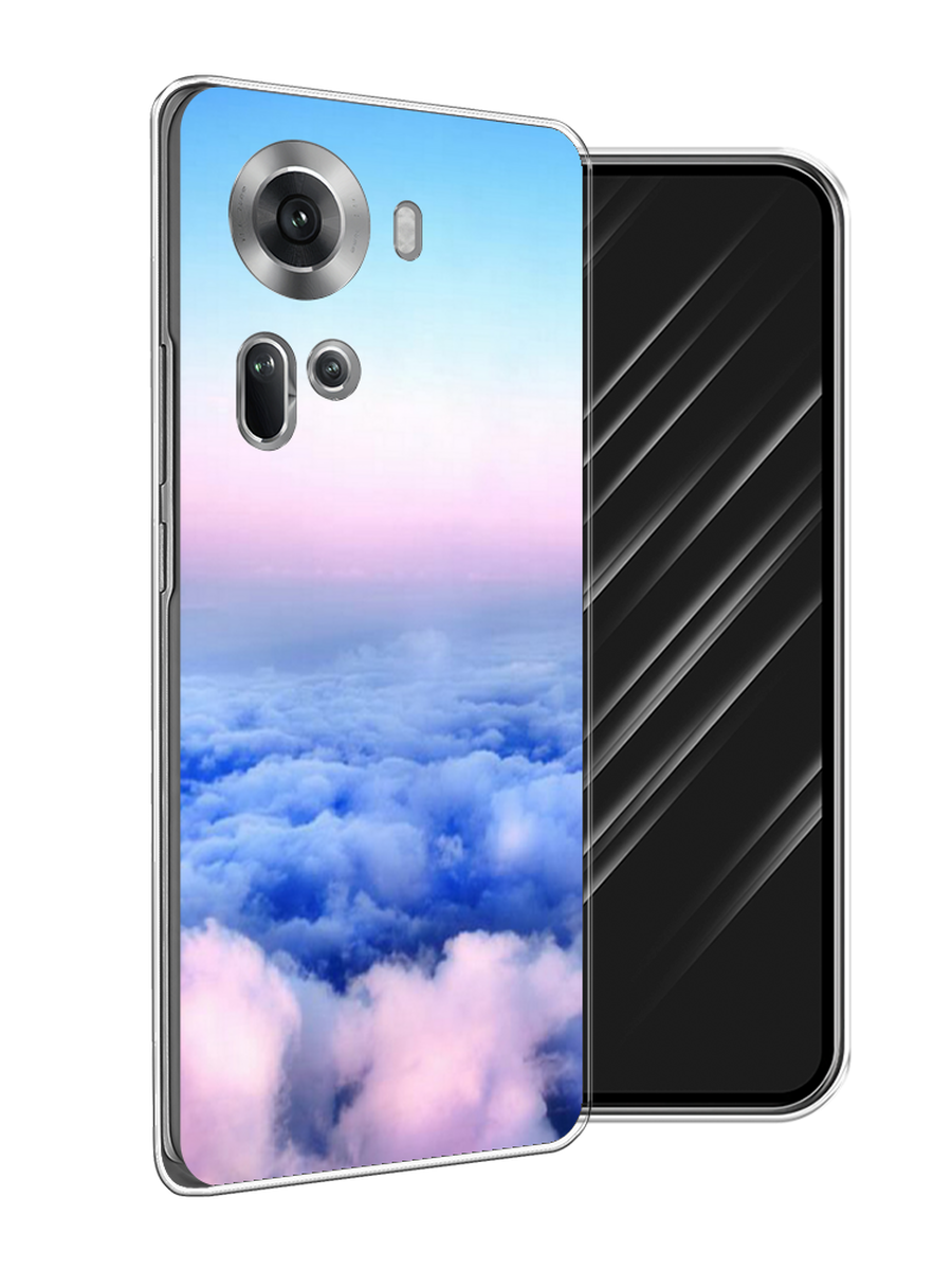 

Чехол Awog на Oppo Reno 11 (Global) "Облака", Голубой;розовый;бирюзовый, 2515850-1