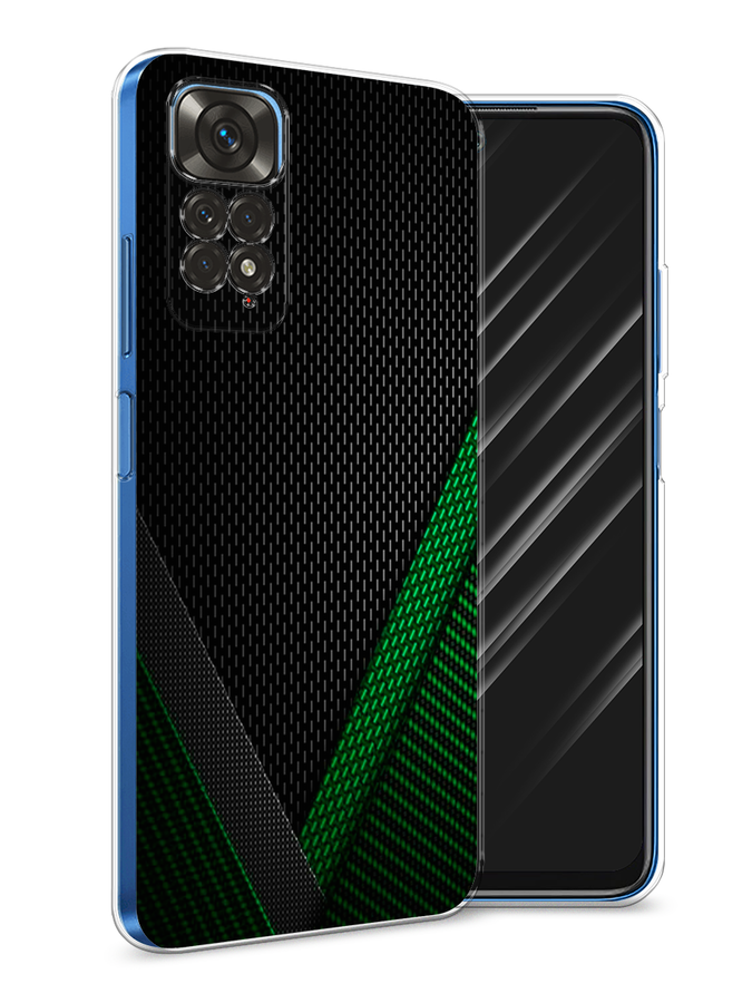 

Чехол Awog на Xiaomi Redmi Note 11 4G Global/Redmi Note 11S "Зеленый карбон", Разноцветный, 313850-3
