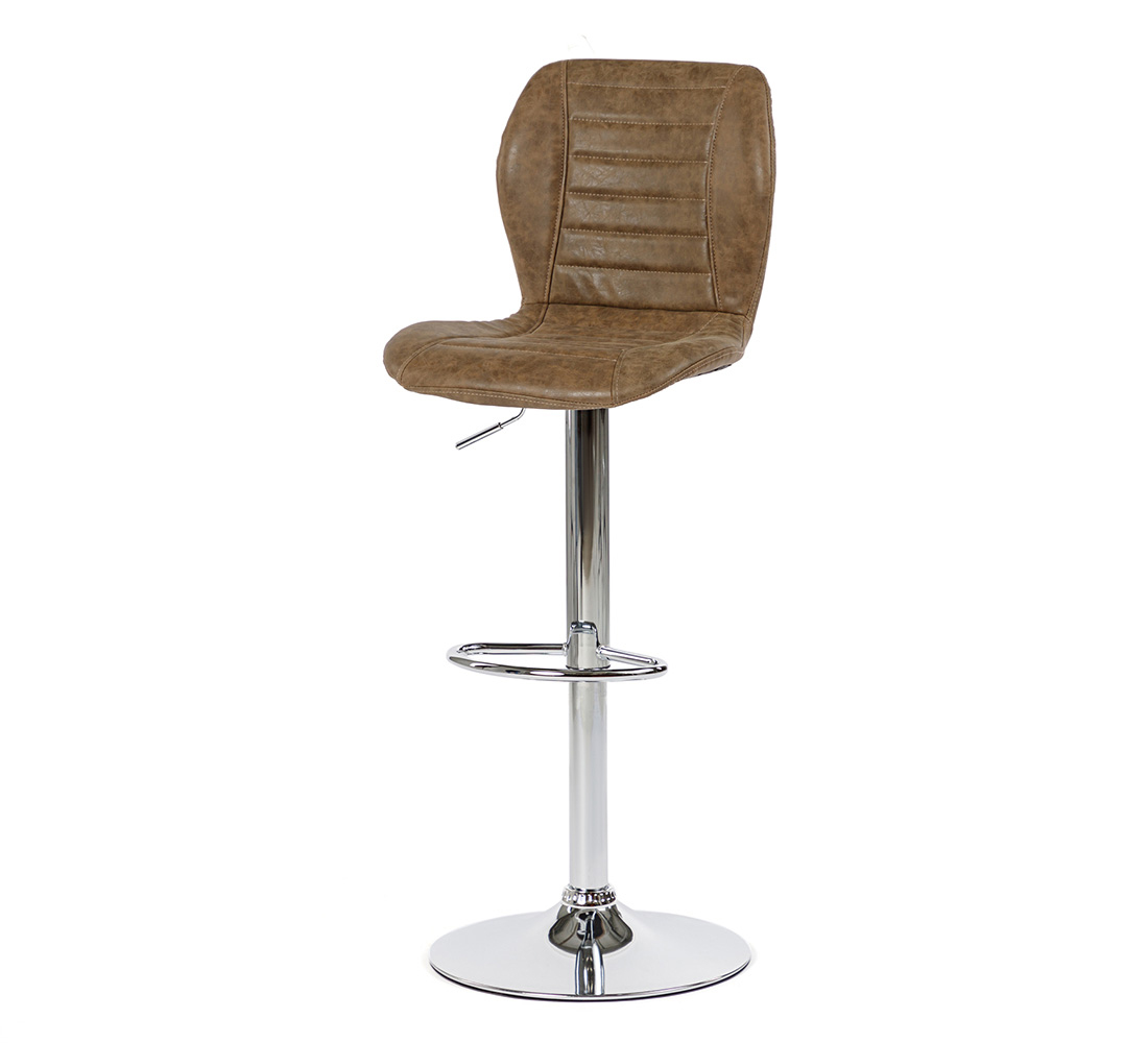 Барный стул Hoff Kuper 80337930, серебристый/коричневый