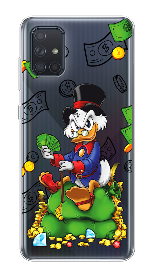

Чехол на Samsung Galaxy A71 4G "Scrooge Richness", Черный;синий;зеленый, 29050-1