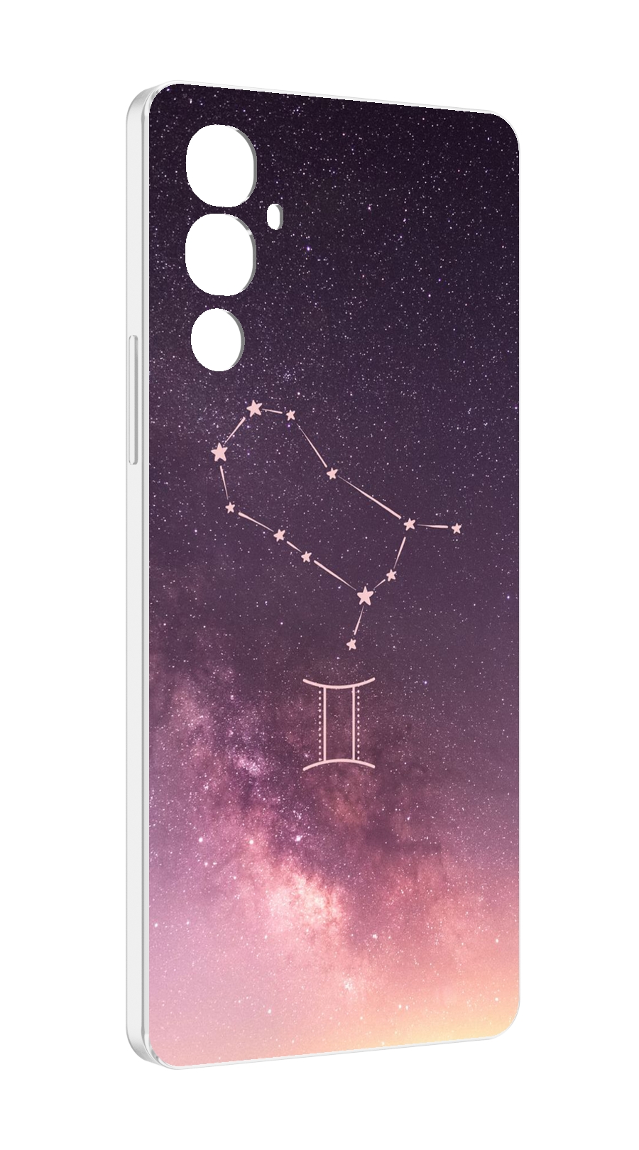 

Чехол MyPads знак зодиака близнецы 5 для Tecno Pova 4, Прозрачный, Tocco