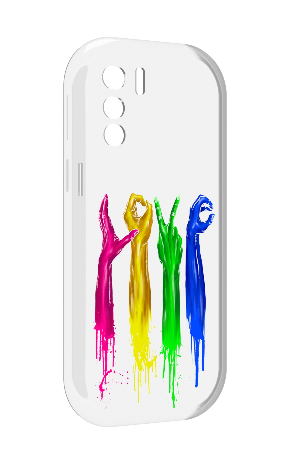 

Чехол MyPads яркие руки love для UleFone Note 13P, Прозрачный, Tocco