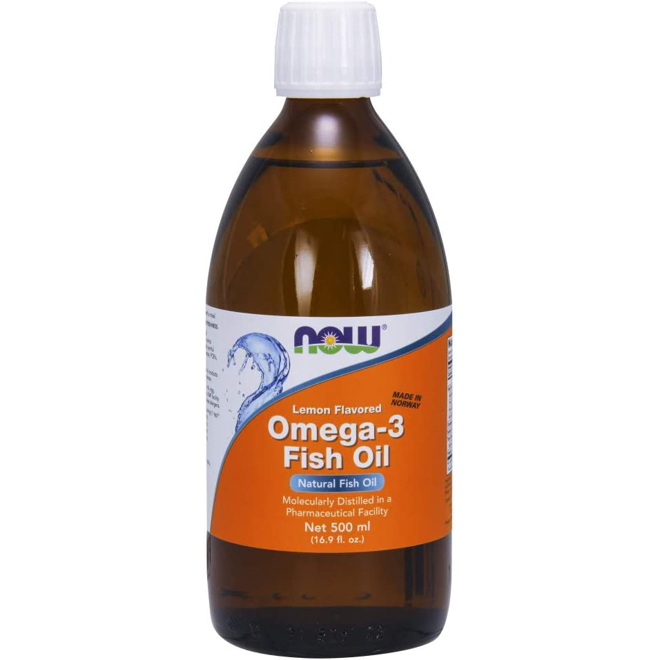 Жирные кислоты NOW Omega 3 Fish Oil lemon 500 мл