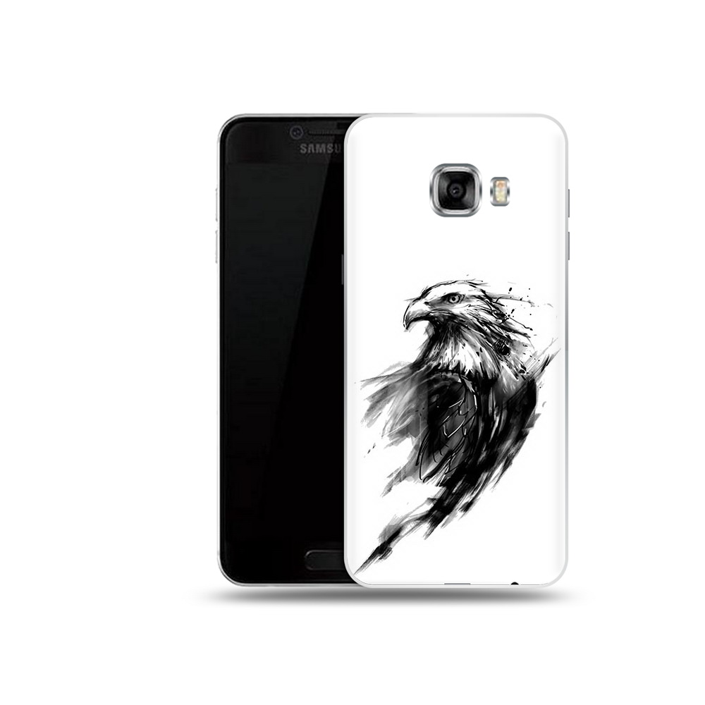 

Чехол MyPads Tocco для Samsung Galaxy C5 (2016) чб птица, Прозрачный, Tocco