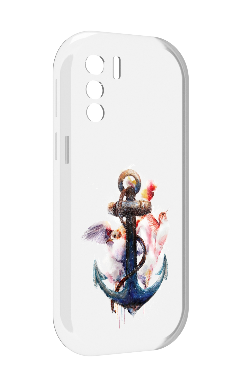 

Чехол MyPads якорь с птицами для UleFone Note 13P, Прозрачный, Tocco