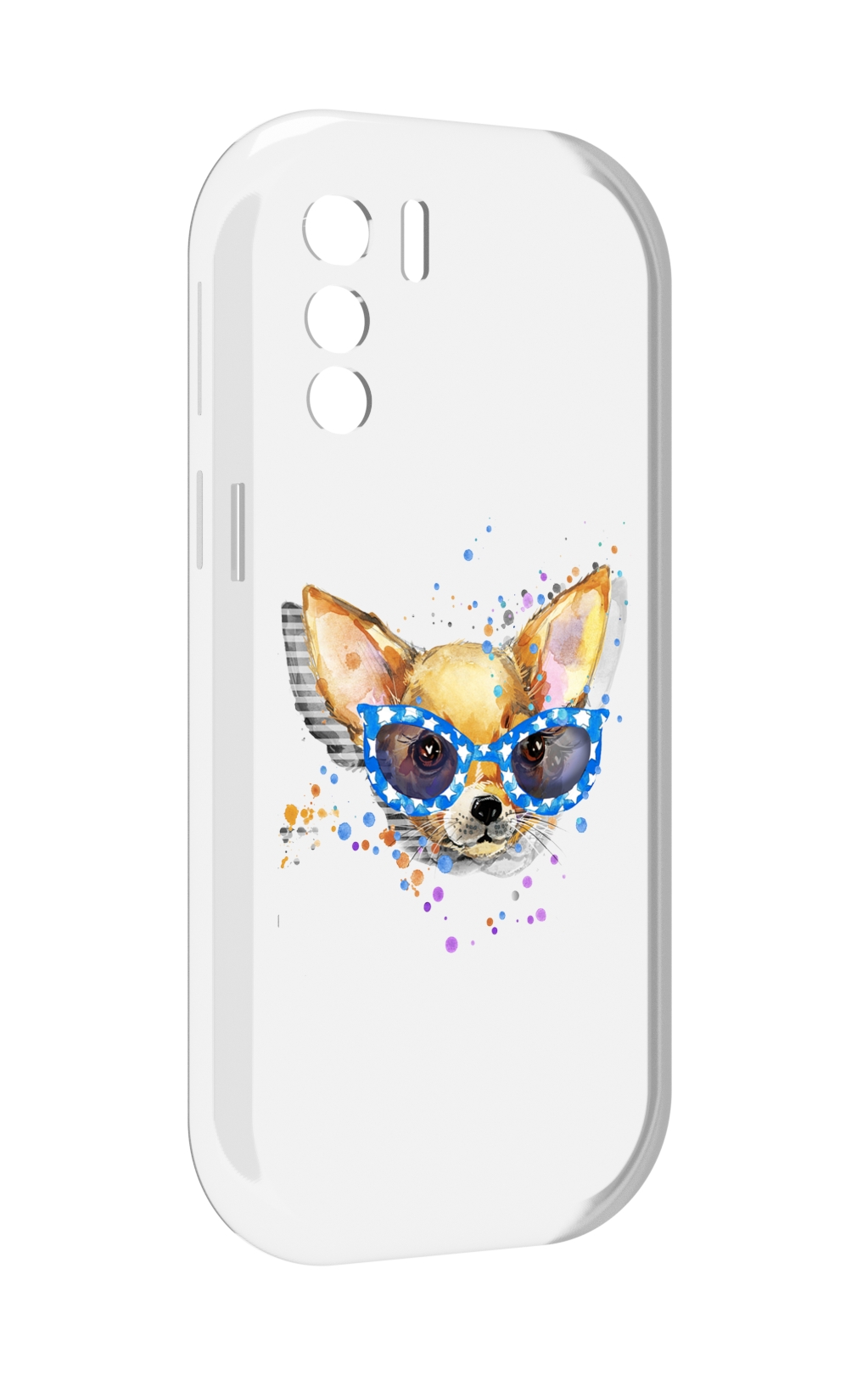 

Чехол MyPads чихуа-хуа в очках для UleFone Note 13P, Прозрачный, Tocco
